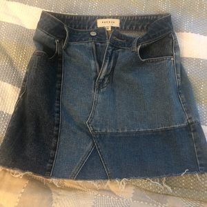 PacSun denim skirt multicolor